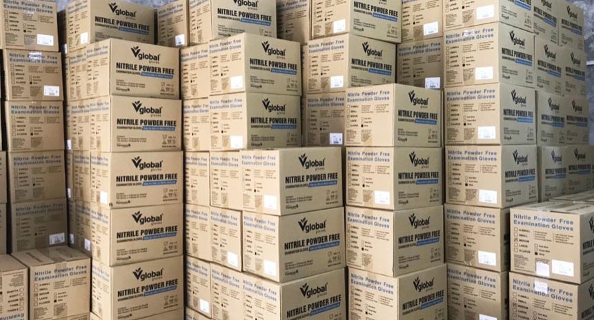 Vglobal 2.7g gloves arrive in Vietnam