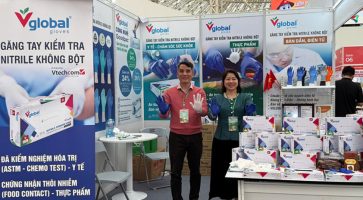 Sản phẩm xanh ‘hút khách’ tại Hội chợ Mùa Xuân 2026: Găng tay Vglobal thu hút sự quan tâm của khách hàng